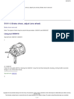 Brake Shoes, Adjust (One Wheel)