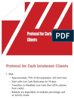 Protocol For Carb Intolerant Clients