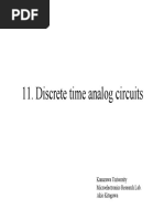 Discrete Time Analog Circuits: Kanazawa University Microelectronics Research Lab. Akio Kitagawa