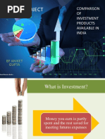 NTCC Project: Comparison OF Investment Products Available in India