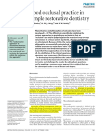 3.good Occlusal Practice in Simple Restorative Dentistry PDF