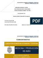 MEDICINA Y PRODUCCIÓN Avicola UADY CCBA