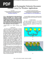 A Four Element Rectangular Dielectric Resonator Antenna Array For Wireless Applications