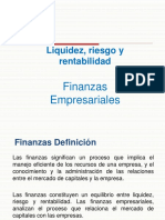 Finanzas Liquidez Riesgo y Rentabilidad