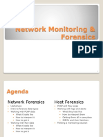 Network Monitoring & Forensics: Jim Irving