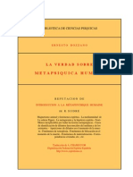 La Verdad Sobre Metapsiquica Humana - ERNESTO BOZZANO