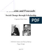 Durkehim and Foucault - Social Change Through Scholarship