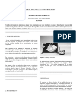 Plantilla de Informes de Laboratorio Unisinu