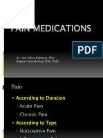 Pain Medications: Dr. Ave Olivia Rahman, Msc. Bagian Farmakologi Fkik Unja