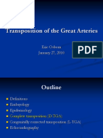 Transposition of The Great Arteries: Eric Osborn January 27, 2010