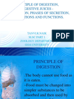 Principle of Digestion, Digestive Juices - Composition, Phases of Secretion, Regulations and Functions