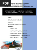 Informe Modelo Predimensionamiento