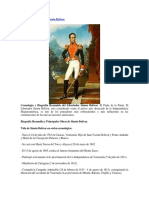 Resumen Biográfico de Simón Bolívar