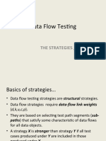 Data Flow Testing - Strategies