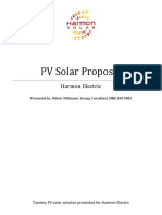 PV Solar Proposal: Harmon Electric