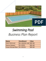 Swimming Pool Business Plan Report: Name Enrollment Class