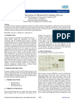 Design and Fabrication of Motorized Cranking Device