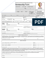 Membership Form Plain PDF