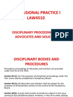 TOPIC 15. Disciplinary Proceedings