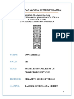 Definicion de Puesta en Marcha de Un Proyecto de Servicios