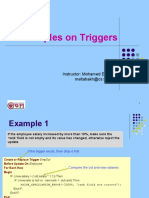 Examples On Triggers: Instructor: Mohamed Eltabakh Meltabakh@cs - Wpi.edu