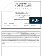 Forward Planning Document Year 6