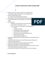 Proposal On IFB Product Maintenance Within Existing CBS