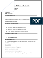 Curriculum Vitae: Nitin Kumar Sharma