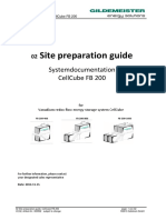 Site Preparation Guide: Systemdocumentation Cellcube FB 200