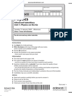 January 2009 QP - Unit 1 Edexcel Physics