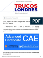 Advanced (CAE) - Prepararlo Por Tu Cuenta (Guía Definitiva)