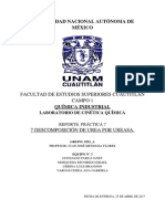 Descomposición de Urea Por Ureasa