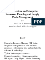 Guest Lecture On Enterprise Resources Planning and Supply II