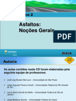 Asfaltos: Noções Gerais Asfaltos: Noções Gerais: Bloco 2