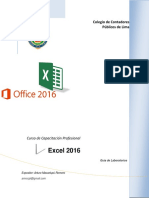 Excel 2016 Basico Art