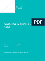 Wordpress Ux Builder User Guide: Date: 2 April 2019