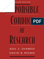 Responsible Conduct of Research, 2nd Edition Adil E. Shamoo, David B. Resnik (2009) PDF