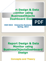 Report Design & Data Monitor Using Businessobjects Dashboard Design