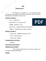 SRS External Interface Requirements:-User Interface