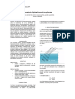 Laboratorio Óptica Geométrica