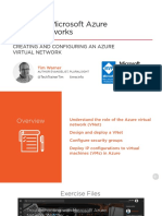 Creating and Configuring An Azure Virtual Network Slides