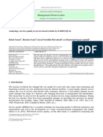 Management Science Letters: Analyzing E-Service Quality in Service-Based Website by E-SERVQUAL