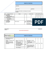 Minutes of Meeting PT. DPM - PT. DH