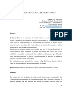 La Relación Entre El Derecho Penal y El Derecho Procesal Penal