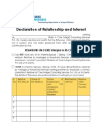 Core-Declaration of Relationship and Interest