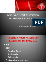 American Heart Association Guidelines For CPR 2015: Christopher Ryalino