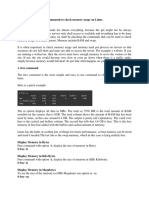 Commands To Check Memory Usage On Linux