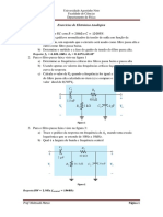 Exercícios Sobre Filtros Passivos