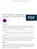 Zara's Business Operations and Strategy - How and Why They Work - ToughNickel