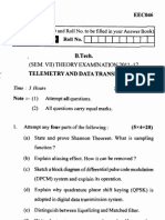 Telemetry and Data Transmission - (Eec-046) PDF